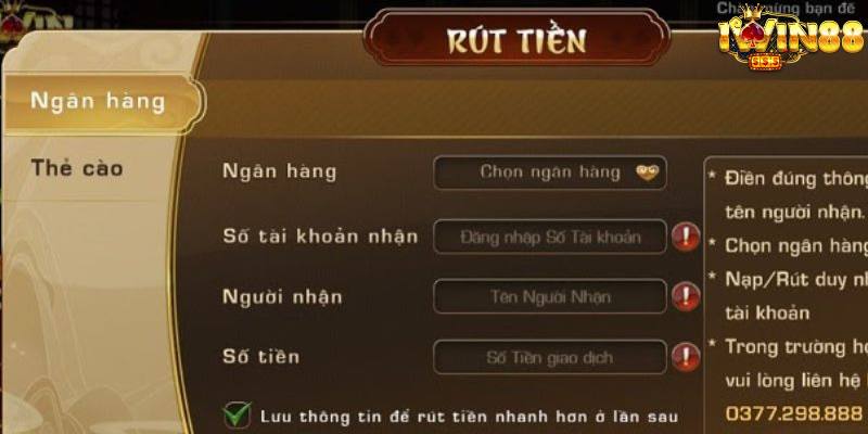 3 bước rút tiền Iwin qua ngân hàng cực nhanh cho tân thủ