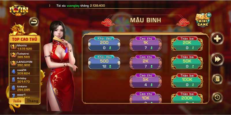 Game mậu binh iwin là gì?