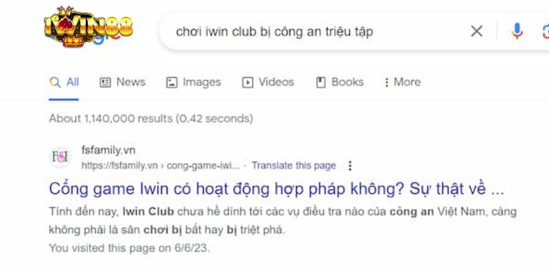 Hậu quả khi chơi iwin bị công an triệu tập