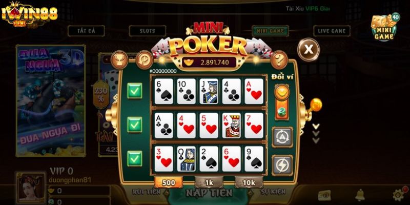 Giới thiệu về mini poker iWin