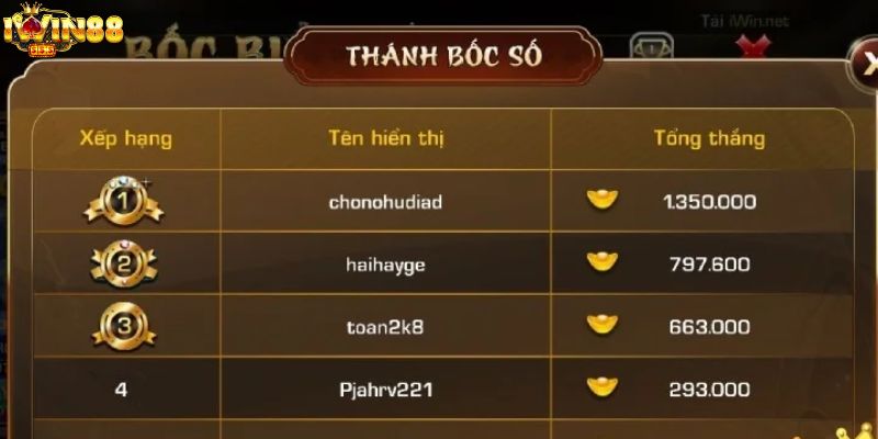 Nạp tiền vào tài khoản chơi game bốc biển số iWin