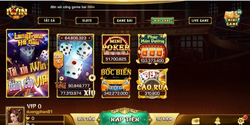 Những tính năng nổi bật của mini poker iWin