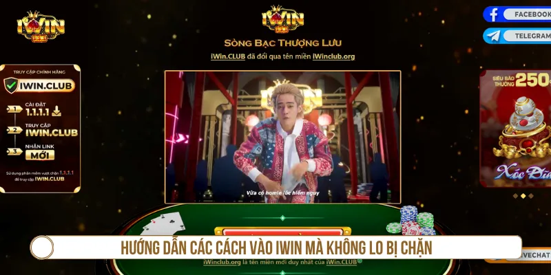 Người chơi chọn các phương pháp để truy cập IWIN an toàn